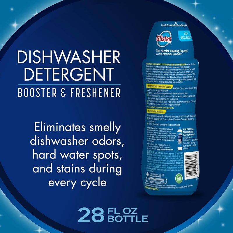 Glisten Dishwasher Magic Machine Cleaner and Disinfectant 2-Pack, Dishwasher Detergent Booster and Garbage Disposer Foaming Cleaner Pack - Image 4