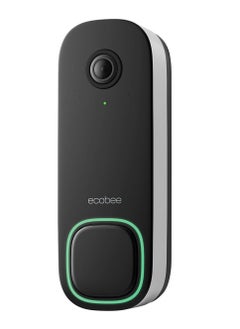 Ecobee Ecobee Smart Doorbell Camera, Wired - 5MP Sensor, 8x Digital Zoom, f/2.2 Lens, Night Vision, Dual-Band Wi-Fi, Bluetooth LE, Black | Model: EB-CAMSDB-01  - Image 1