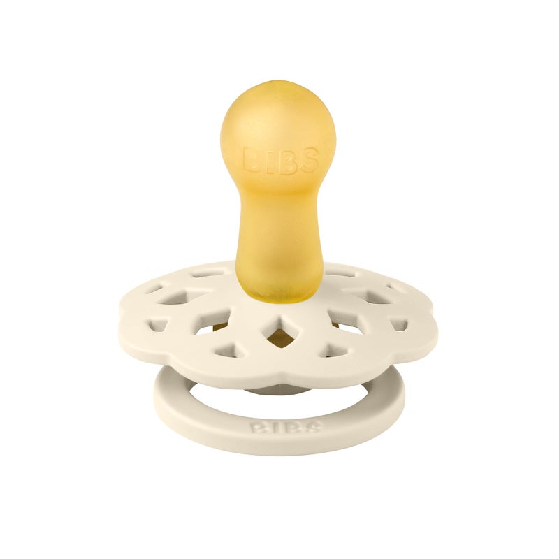 BIBS Pacifiers - Boheme Collection | BPA-Free Baby Pacifier | Made in Denmark | Set of 2 Ivory/Sage Color Premium Soothers | Size 6-18 Months - Image 4