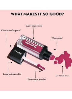 SUGAR SUGAR Cosmetics - Smudge Me Not - Liquid Lipstick - 12 Don Fawn (Yellow Brown) - 4.5 ml - Ultra Matte Liquid Lipstick, Transferproof and Waterproof, Lasts Up to 12 hours  - Image 3