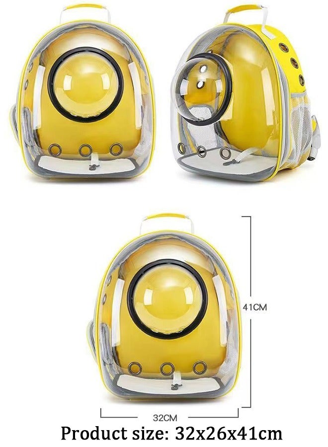 Bukela Cat Backpack Carrier Bubble Carrying Bag, Small Dog Backpack Carrier for Small Medium Dogs Cats, Space Capsule Pet Carrier Dog Hiking Backpack - Image 3
