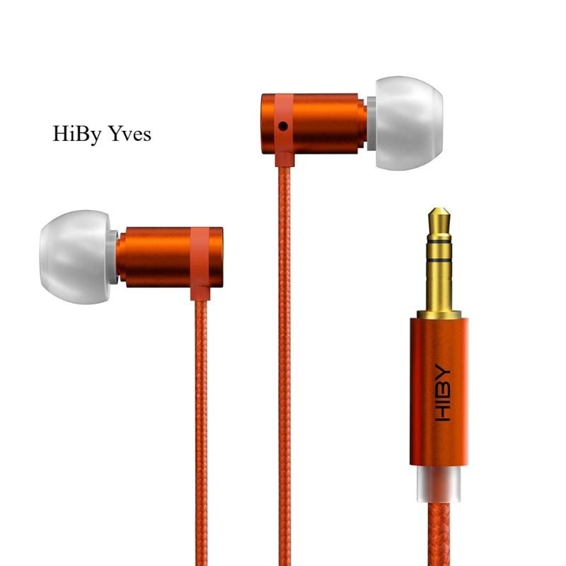 HiBy Yves 6mm Micro Dynamic HiFi In-Ear Monitors, Titanium-Coated High-Magnetic Driver, Low-Resonance Noise Isolation, Orange - Image 1