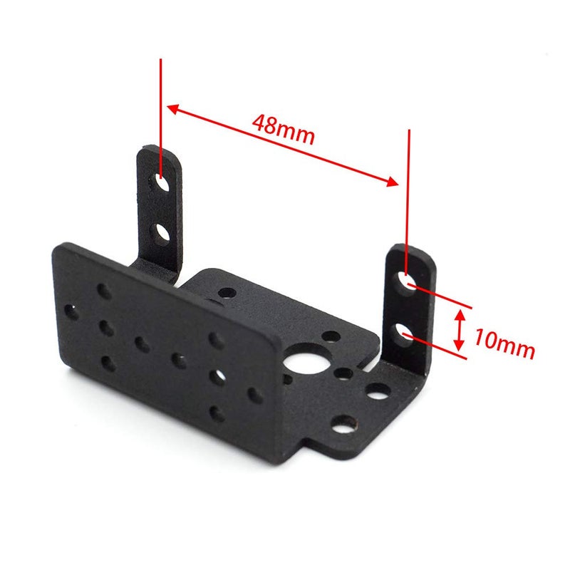 elechawk 2 Sets Pan Tilt Servo Mount Bracket for MG996R S3003 Steering Gear Robot Car Boat - Image 4