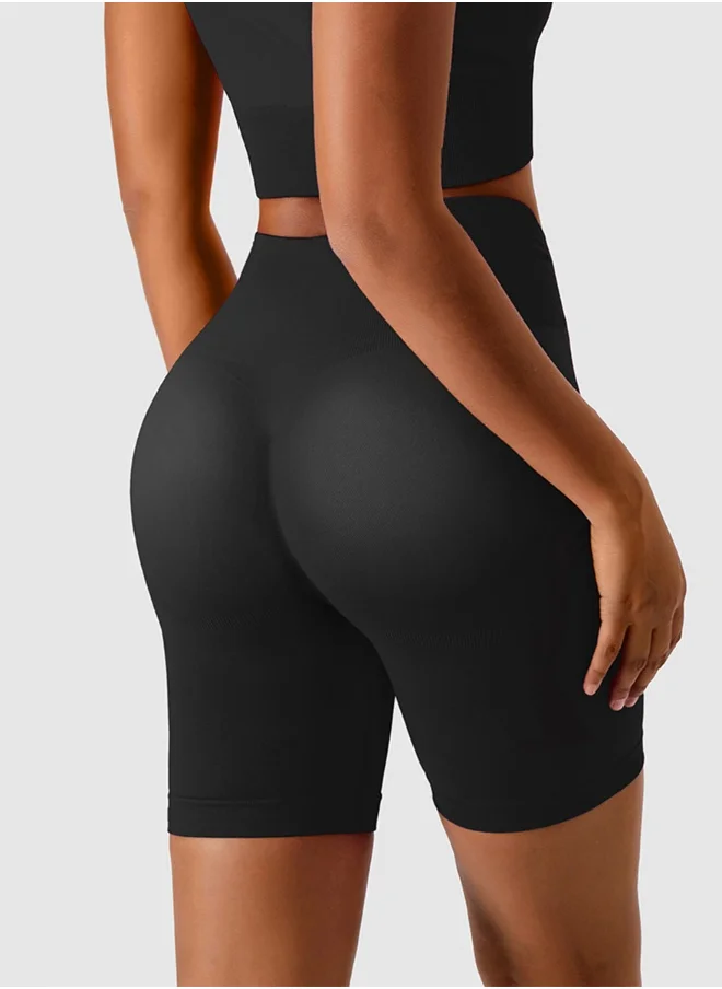 KAWN.YOGA KAWN YOGA Womens High Waist Contour Seamless Workout Sport Yoga Shorts Tummy Control.