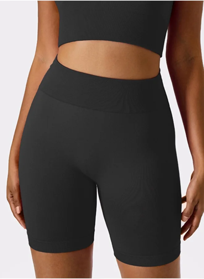 KAWN.YOGA KAWN YOGA Womens High Waist Contour Seamless Workout Sport Yoga Shorts Tummy Control.