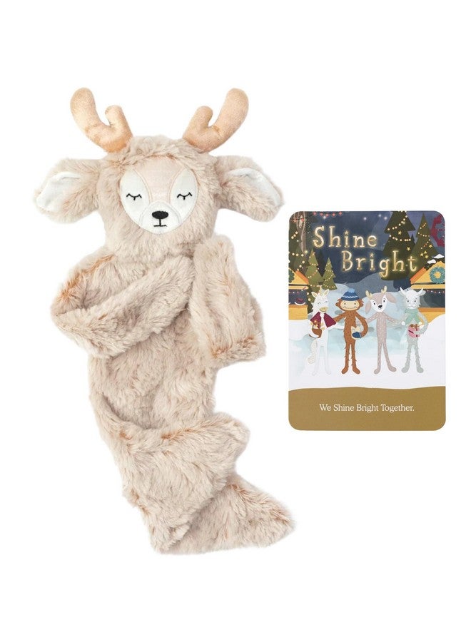 Slumberkins Shine Bright Ibex Snuggler Plush + Affirmation Card - Promotes Positive Self-Esteem, Authenticity & Community - Holiday SEL Toys for Boys and Girls - Image 1