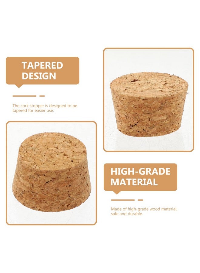 Cabilock Cork Stoppers Natural Wine Corks 20Pcs Wooden Cork Bung Stopper Natural Wood Wine Corks Craft Corks Home Wine Making Bottles Wooden Beer Bottle Stopper For Wine - Image 4