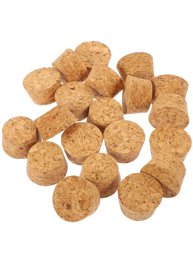 Cabilock Cork Stoppers Natural Wine Corks 20Pcs Wooden Cork Bung Stopper Natural Wood Wine Corks Craft Corks Home Wine Making Bottles Wooden Beer Bottle Stopper For Wine - Image 2