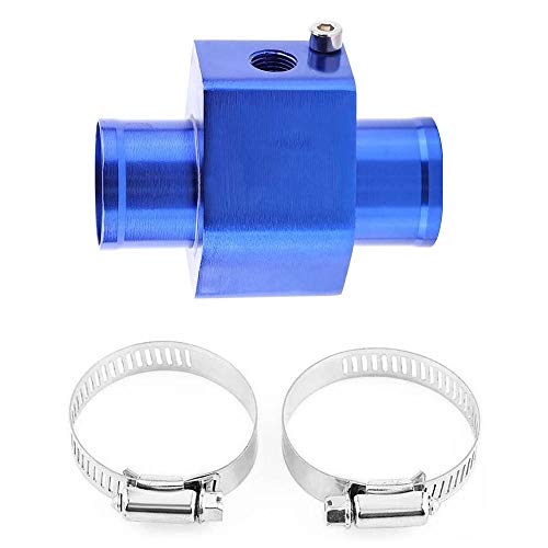 LZKZPY Universal Water Temp Joint Pipe Water Temp Temperature Joint Pipe Sensor Gauge Radiator Hose Adapter, (Blue, 28mm) - Image 1