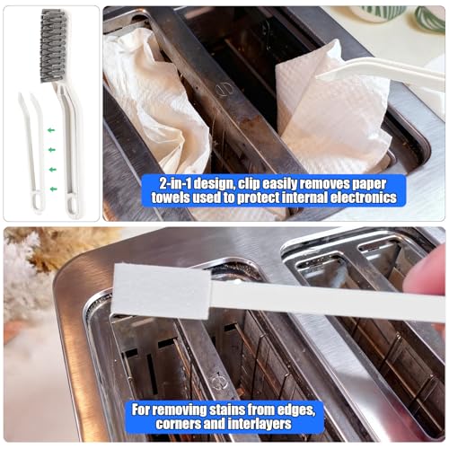 TOAINRSI Toaster Cleaning Tools Set, Toaster Cleaner Brush, Toaster Accessories, Suitable for All Types of Toasters（17 Pcs） - Image 4