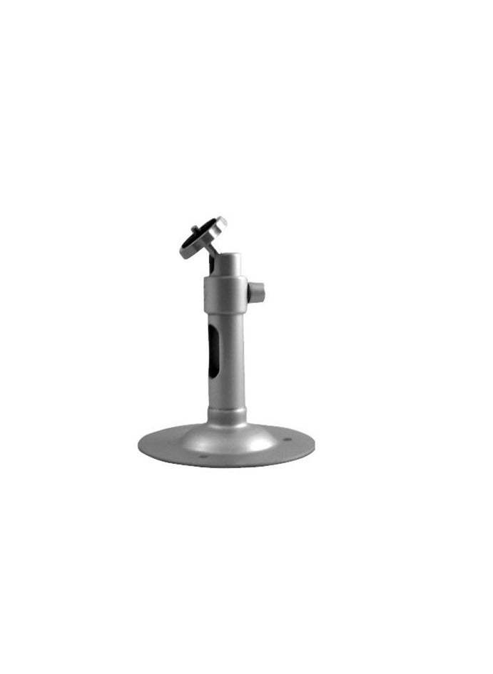Security Camera Wall Mount Bracket, Metal Stand, Silver, 360-Degree Adjustable 