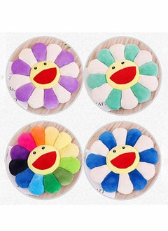 Y&D Flower Plush Pillow, Comfortable Sunflower Smiley Cushion Colorful Sun Toy Home Bedroom Shop Restaurant Decor  - Image 3