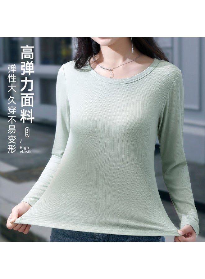 Goso Round Neck Knitted Sweater Women Spring/Autumn Top 2025 New High-End Feel Inner Wear Base Layer Can Be Worn Outside Sweater - Image 4