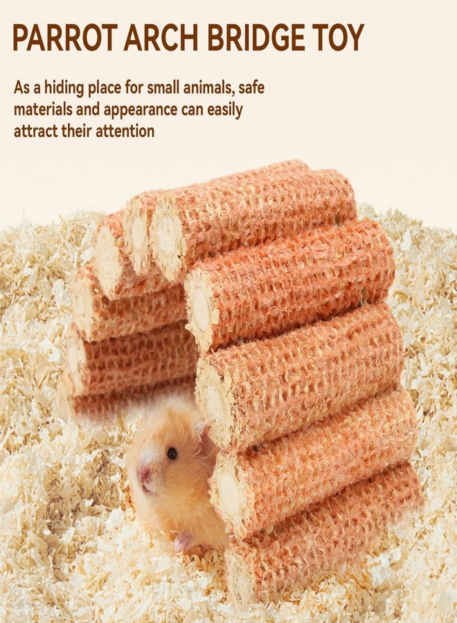 Beufee Parrot Toys, Chew Toys for Small Pets Bird Toys for Parrots Bird Toys Corn Cob Bird Chew Toys, Parrot Corn Cob Chew Toys Bite Resistant Hanging Bird Chewing Cage Toy - Image 3