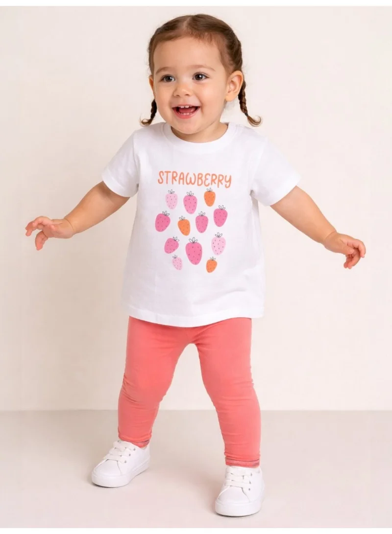 Victor And Jane  Girls’ Multipack (2 Pack) – Graphic T-Shirts & Leggings Set (Basic Fit) for Women | Best Price UAE