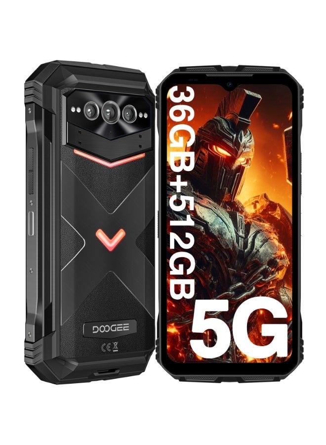 دوجي هاتف DOOGEE V MAX Plus 5G المتين، بطارية 22000 مللي أمبير في الساعة، سعة تخزين 36 جيجابايت (16+20 موسعة) + 512 جيجابايت، شاشة 6.58 بوصة، مزود بتقنية NFC - Image 1