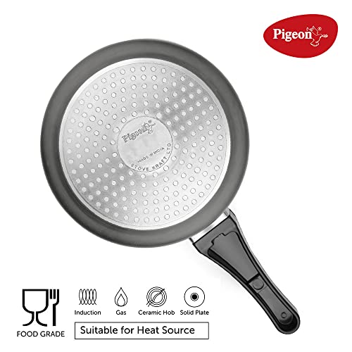 Pigeon Aluminium Hard Anodised Pressure Cooker Outer Lid with Induction Base (Black, 1.5 L) - Image 5