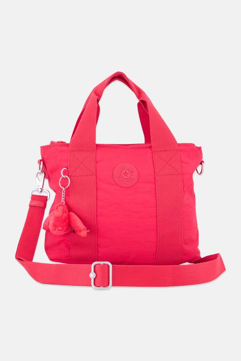 kipling Women Brand Logo Tote  Bag, Red - Image 2