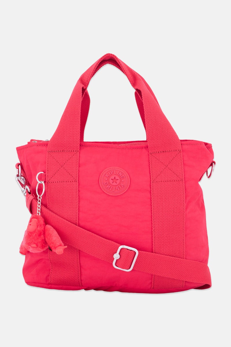 kipling Women Brand Logo Tote  Bag, Red - Image 1