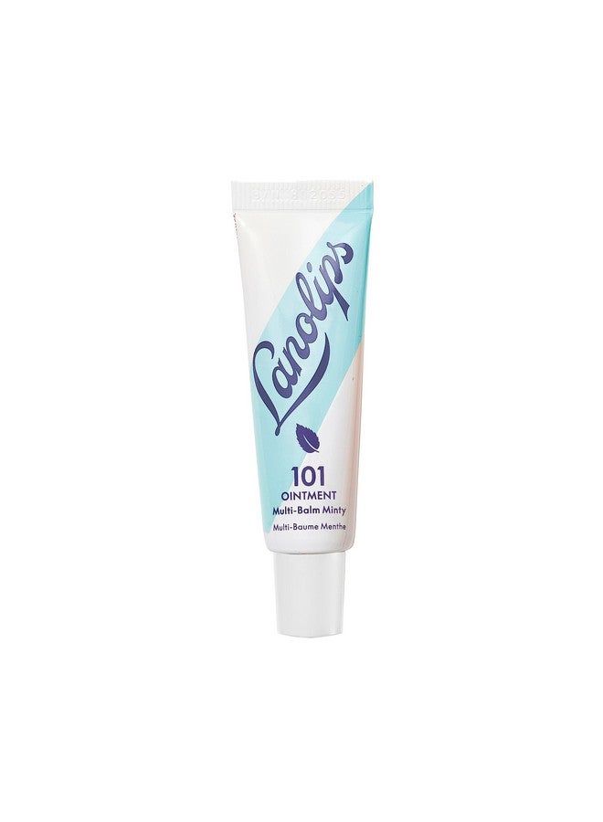Lanolips 101 Ointment - Lanolin Lip Balm for Smooth, Hydrated & Healthy Lips - Multipurpose Lip Ointment with Lanolin Oil for Dry Lips, Cuticles & More - Peppermint (0.52 oz) - Image 1