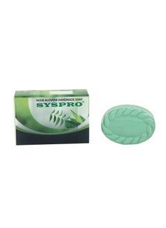 SYSPRO Neem Aloe Vera Soap For Acne Pimples Glowing Skin Handmade & Natural Anti Bacterial Bath And Shower Soap (75 G Each) Combo Of 4 "  - Image 3