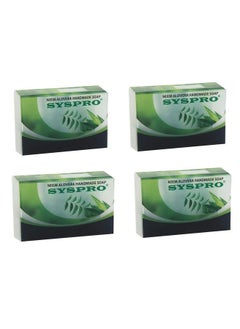 SYSPRO Neem Aloe Vera Soap For Acne Pimples Glowing Skin Handmade & Natural Anti Bacterial Bath And Shower Soap (75 G Each) Combo Of 4 "  - Image 2