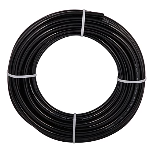 Metaland 14 OD PU Tubing 328 Feet Length Pneumatic Hose for Air Compressor or Fluid Transfer Line Black 328FT - Image 1