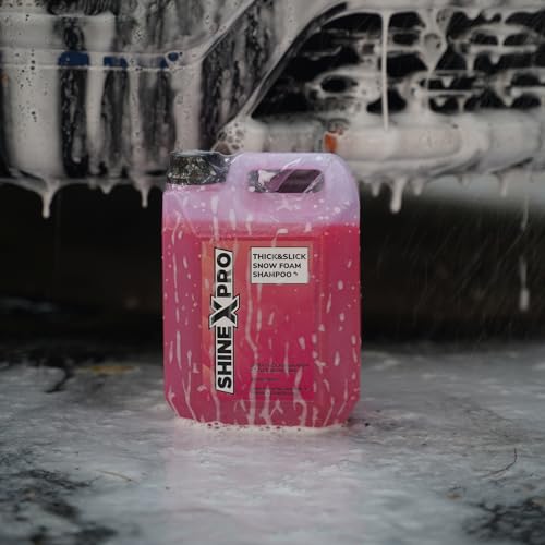 ShineXPro 5L SuperThick Car Wash Shampoo Concentrate - pH Neutral, Thick Suds - Thick&Slick Snow Car Foam Shampoo That Works With Both Bucket Wash And Foam Cannon (5 L) - Image 2