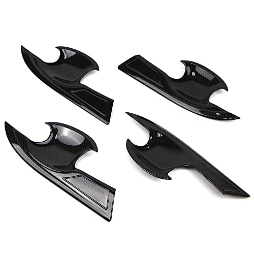 Dreamseek Door Handle Bowl Cover for 10th Gen Honda Civic 2016 2017 2018 2019 2020 2021 Exterior ABS Molding Trim Carbon Fiber Style - Image 1