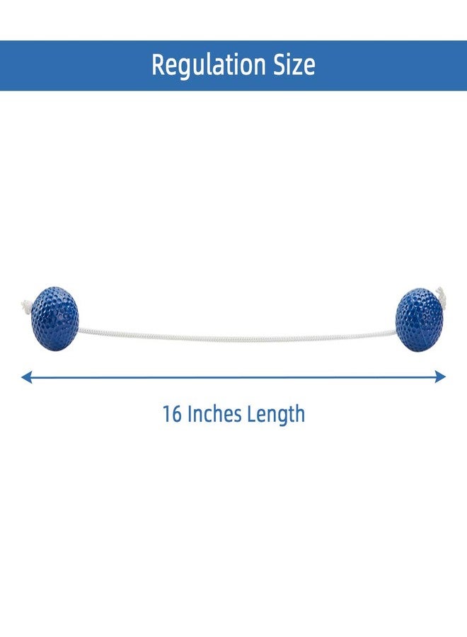 ApudArmis Ladder Bolas Balls, 6 Pack Real Golf Tossing Ball Replacement for Ladder Toss Game - Outdoor Lawn Yard Beach Game for Teens Adults Family (3 Red + 3 Blue) - Image 4