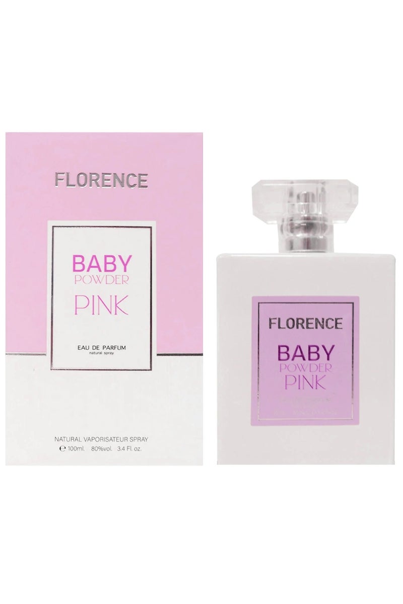 فلورنسا عطر بيبي باودر بينك او دي بارفان 100 مل - Image 2