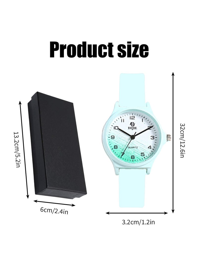 Adando Adando Kids Analog Watch Waterproof Wrist Watch Quartz Minimalist Watches with Soft Band Silicone Strap Learning Time Children Watch Easy to Read for Girls Boys Children Teenagers Birthday Gifts  - Image 5