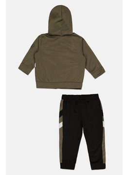 Body Glove Toddlers Boy 2 Pcs Brand Logo Jacket And Pants Set, Olive  - Image 2