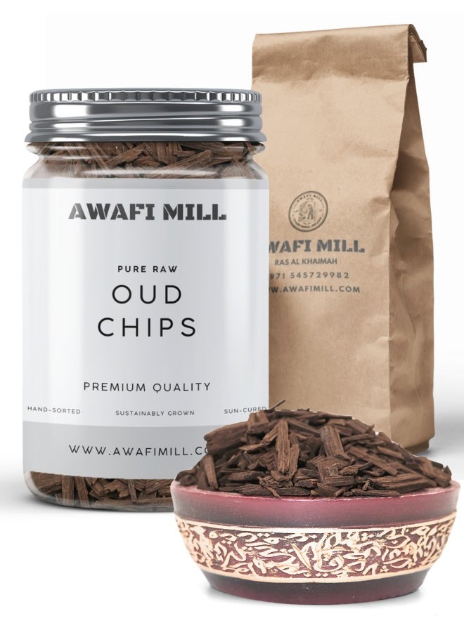 Awafi Mill AWAFI MILL Oud Chips | Agarwood Chips | Natural Incense  - Image 1