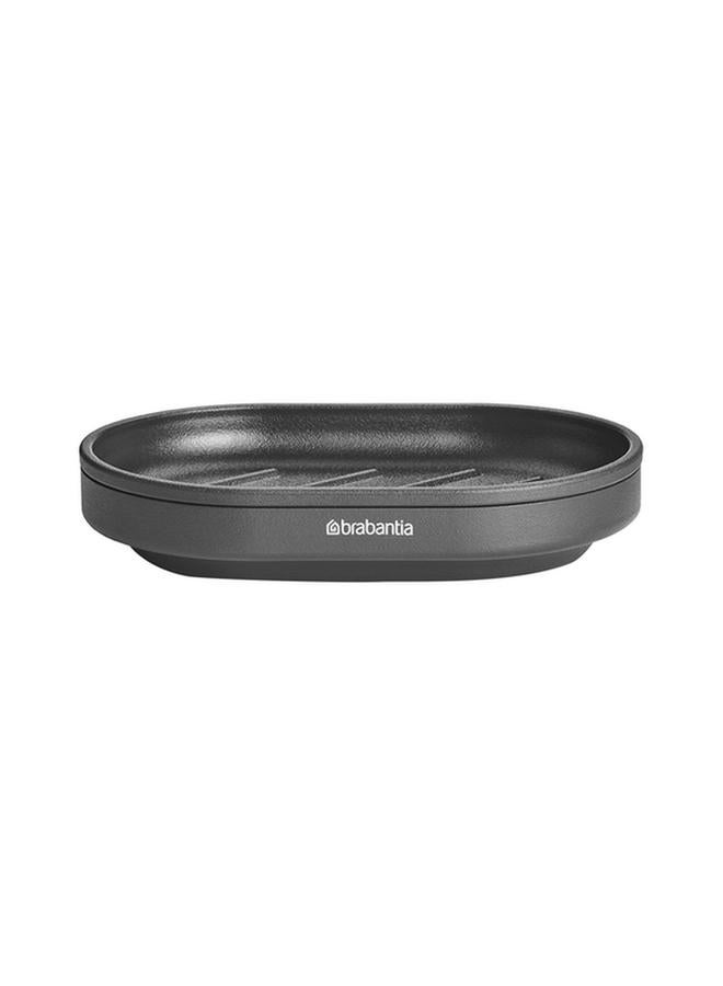 brabantia Mindset Textured Feel Non Scratching Anti-Slip Soap Dish Dark Grey 303326 - Image 4