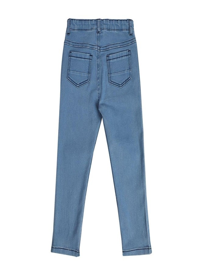 miniklub Boys Full Length Woven Cotton Blue Color Denim Pant (5-6Y) - Image 3