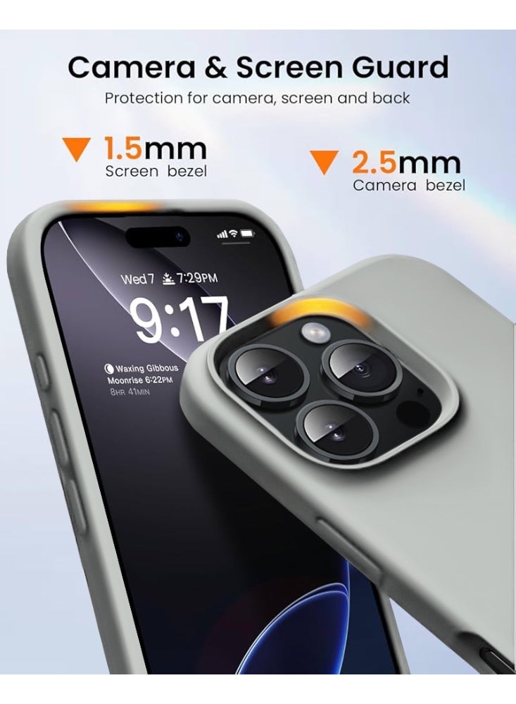 ريتي غطاء سيليكون لآيفون 16 برو ماكس – تصميم أنيق بجودة فائقة، ملمس ناعم احترافي، مقاوم للصدمات، حماية كاملة مع بطانة فاخرة من الألياف الدقيقة - Image 4