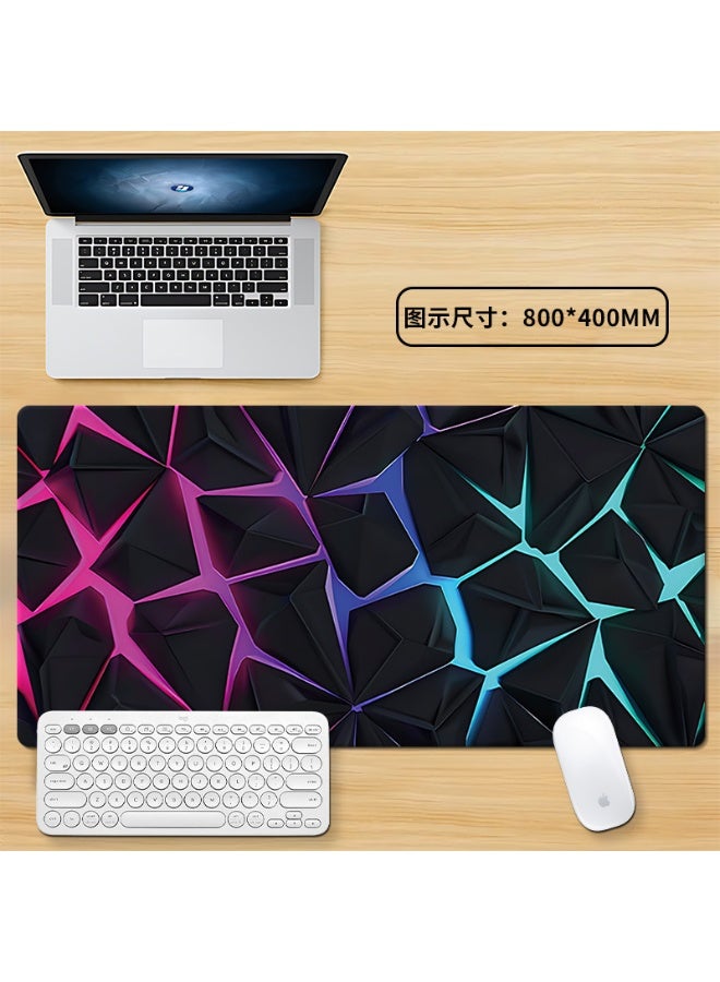 Geometric minimalist pattern mouse pad | Gaming mouse pad | Office mouse pad | Extra large and stain-resistant computer desk mat | Geometric lines - Image 2