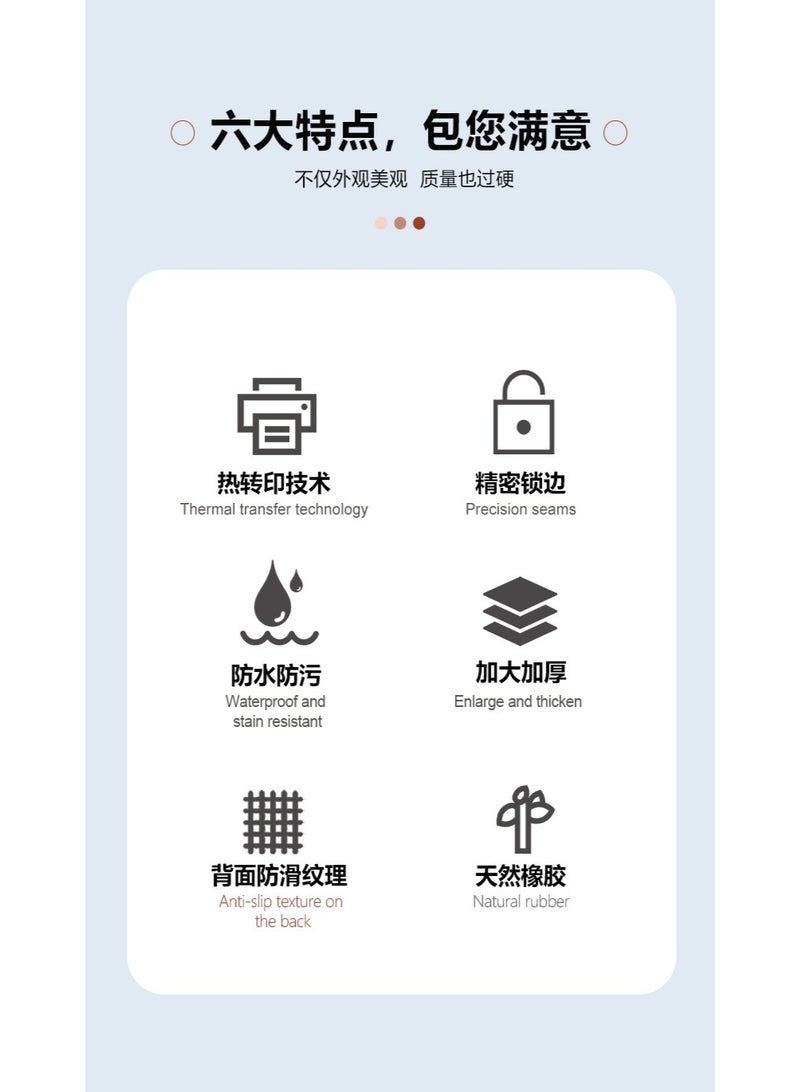 Geometric minimalist pattern mouse pad | Gaming mouse pad | Office mouse pad | Extra large and stain-resistant computer desk mat | Geometric lines - Image 4