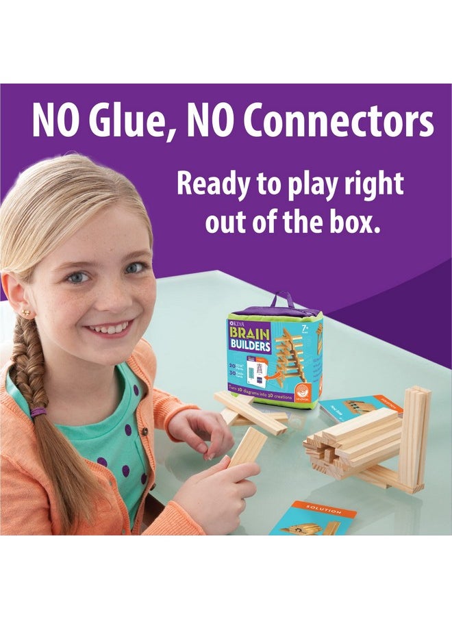Mindware MindWare KEVA Brainbuilders - 3D brain building STEM challenges for boys & girls - Try to build the image - Practice spatial thinking - 20 planks & 30 puzzles  - Image 2