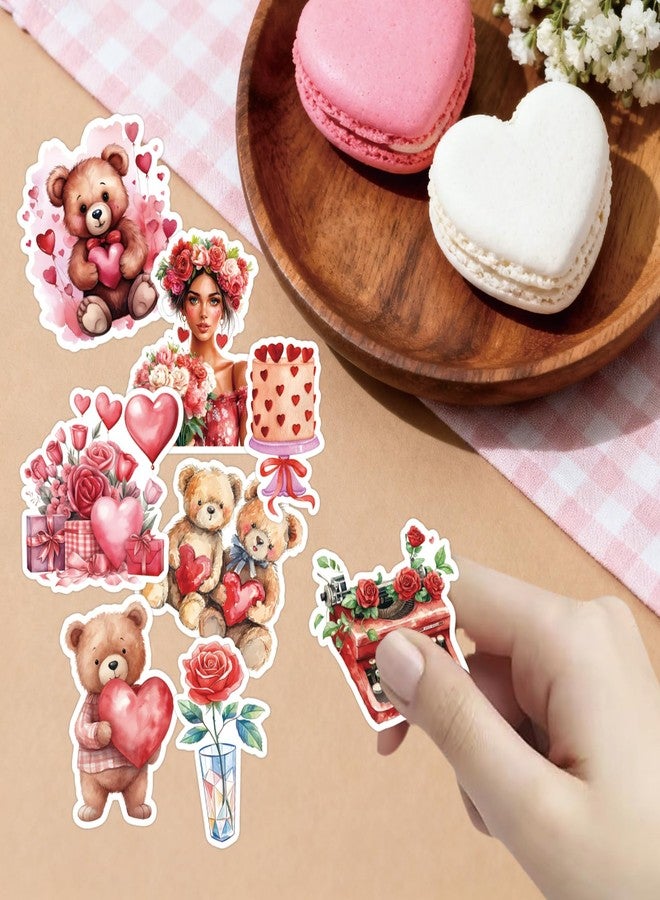 Bomichi 100 PCS Valentine's Day Stickers for Girl Adult, Valentines Day Decorations for Gifts Laptops Water Bottles - Image 2