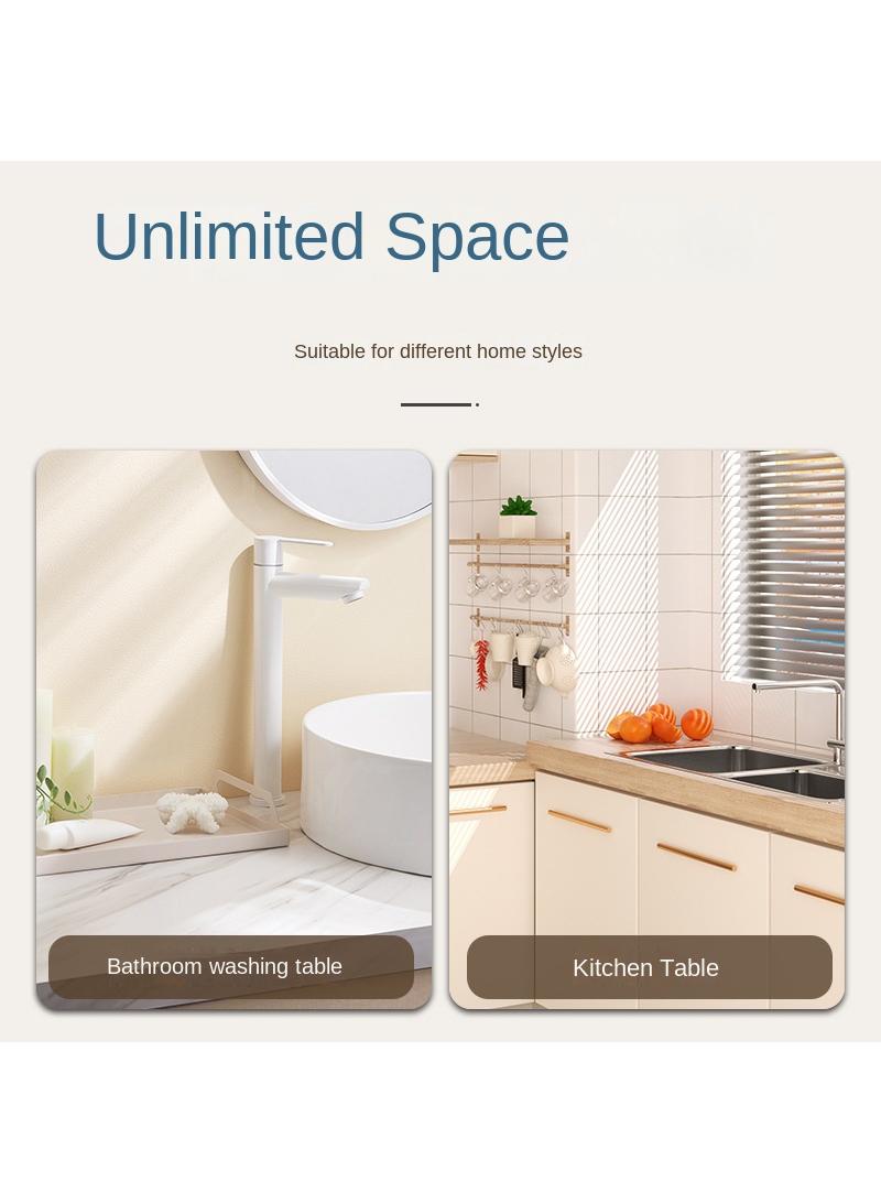 عام مجموعة من 4 الكرتون حوض غسيل المياه ماصة حصيرة الحمام أعلى الجدول صنبور المياه استنزاف حصيرة حوض غسيل بالوعة دياتوم مكافحة سبلاش كوستر - Image 4