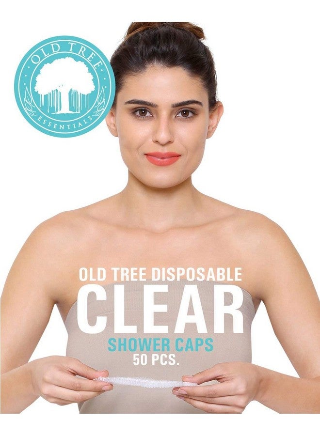 Old Tree غطاء دش شجرة قديمة (عبوة من 50) أغطية دش قابلة لإعادة الاستخدام ومقاومة للماء للنساء والرجال - جودة ممتازة لغطاء الحمام | حماية الشعر | مناسب للفنادق | السبا | صالون الاستخدام المنزلي - Image 5