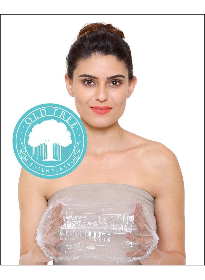 Old Tree غطاء دش شجرة قديمة (عبوة من 50) أغطية دش قابلة لإعادة الاستخدام ومقاومة للماء للنساء والرجال - جودة ممتازة لغطاء الحمام | حماية الشعر | مناسب للفنادق | السبا | صالون الاستخدام المنزلي - Image 3