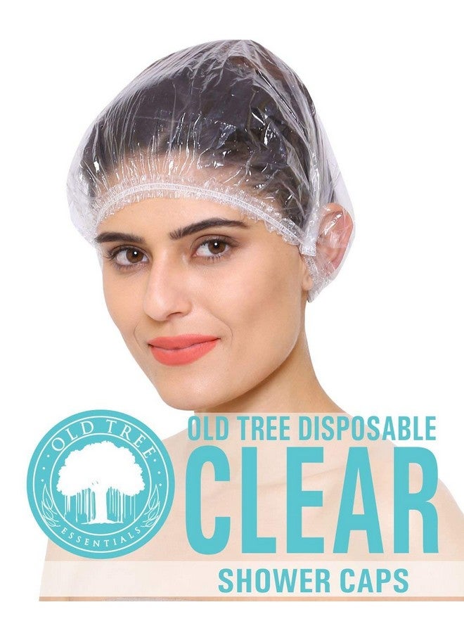Old Tree غطاء دش شجرة قديمة (عبوة من 50) أغطية دش قابلة لإعادة الاستخدام ومقاومة للماء للنساء والرجال - جودة ممتازة لغطاء الحمام | حماية الشعر | مناسب للفنادق | السبا | صالون الاستخدام المنزلي - Image 1