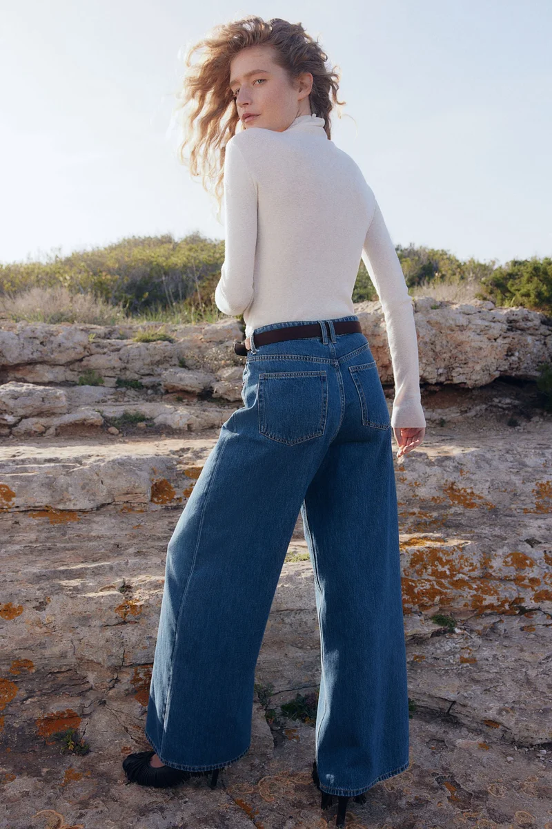 H&M Wide High Jeans