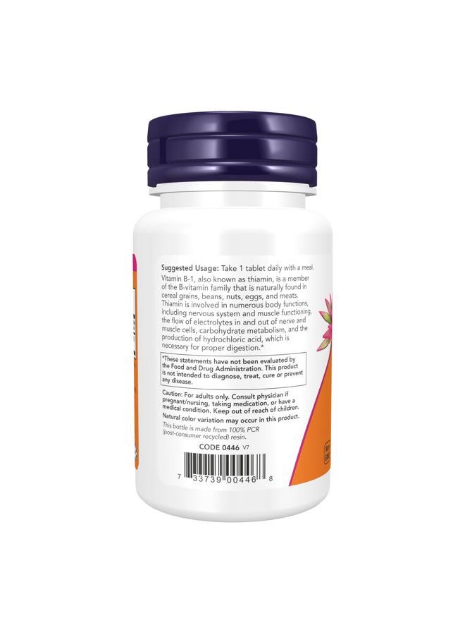 now Foods Vitamin B-1 (Thiamine) 100mg, 100 Tablets (Pack of 2) - Image 3