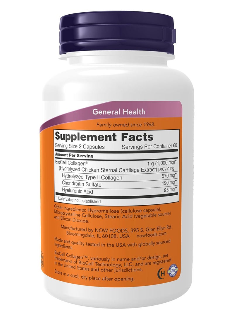 ناو فودز مكمل غذائي بيو سيل كولاجين - 120 كبسولة - Image 2