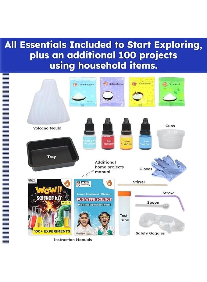 مجموعة تجارب علمية للأطفال من 5 إلى 8 سنوات| هدايا مجموعات علمية للأولاد بعمر 6 سنوات، هدايا رائعة لعمر 7 سنوات| مجموعة علوم البركان من بترفلاي اديفيلدز - Image 4