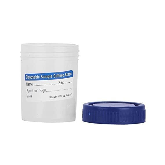 HARIVAN Urine Sample Containers with Screw Caps 30ml PharmaGrade Plastic Pack of 20 - Image 1